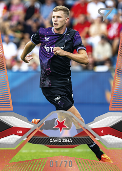 David Zima Slavia Praha SportZoo Chance Liga 2025/26 2. serie Copper /70 #199