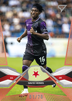 David Moses Slavia Praha SportZoo Chance Liga 2025/26 2. serie Copper /70 #202