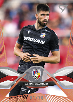 Adrian Zeljkovic Viktoria Plzen SportZoo Chance Liga 2025/26 2. serie Copper /70 #214