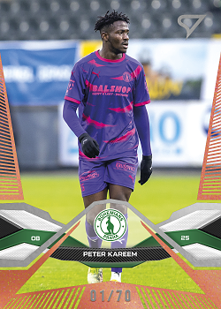Peter Kareem Bohemians Praha SportZoo Chance Liga 2025/26 2. serie Copper /70 #269