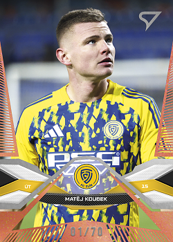 Matej Koubek Zlin SportZoo Chance Liga 2025/26 2. serie Copper /70 #354