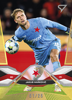 Jakub Markovic Slavia Praha SportZoo Chance Liga 2025/26 2. serie Gold /25 #193