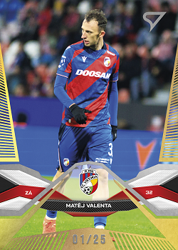 Matej Valenta Viktoria Plzen SportZoo Chance Liga 2025/26 2. serie Gold /25 #213