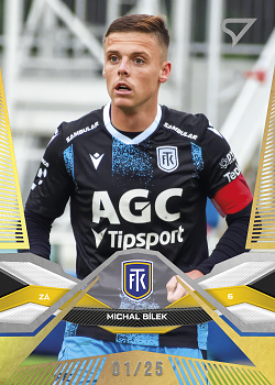 Michal Bilek Teplice SportZoo Chance Liga 2025/26 2. serie Gold /25 #296