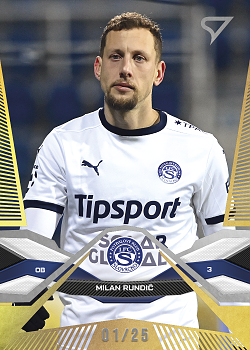 Milan Rundic Slovacko SportZoo Chance Liga 2025/26 2. serie Gold /25 #313