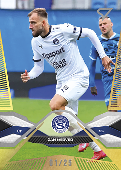 Zan Medved Slovacko SportZoo Chance Liga 2025/26 2. serie Gold /25 #320