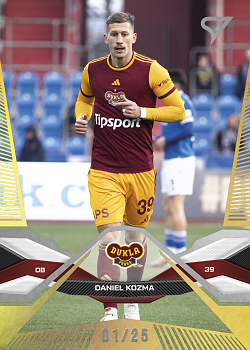Daniel Kozma Dukla Praha SportZoo Chance Liga 2025/26 2. serie Gold /25 #323