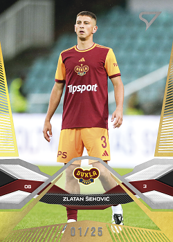 Zlatan Sehovic Dukla Praha SportZoo Chance Liga 2025/26 2. serie Gold /25 #324