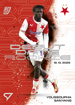 Youssoupha Sanyang Slavia Praha SportZoo Chance Liga 2025/26 2. serie Debut Date Rookie #DR-01