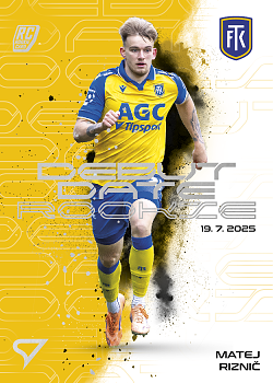 Matej Riznic Teplice SportZoo Chance Liga 2025/26 2. serie Debut Date Rookie #DR-10