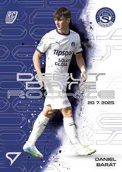 Daniel Barat Slovacko SportZoo Chance Liga 2025/26 2. serie Debut Date Rookie #DR-12