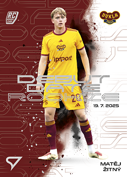 Matej Zitny Dukla Praha SportZoo Chance Liga 2025/26 2. serie Debut Date Rookie #DR-14