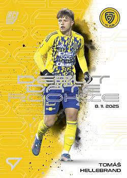 Tomas Hellebrand Zlin SportZoo Chance Liga 2025/26 2. serie Debut Date Rookie #DR-16