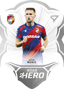 Amar Memic Viktoria Plzen SportZoo Chance Liga 2025/26 2. serie Road 2 Hero #RH-3