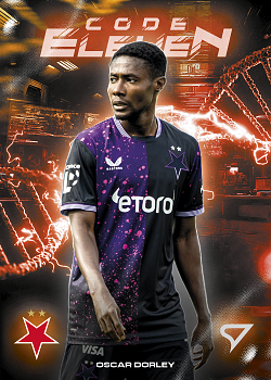 Oscar Dorley Slavia Praha SportZoo Chance Liga 2025/26 2. serie Code Eleven #CE-02