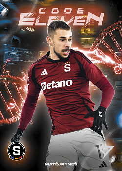 Matej Rynes Sparta Praha SportZoo Chance Liga 2025/26 2. serie Code Eleven #CE-12