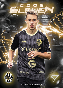 Adam Vlkanova Hradec Kralove SportZoo Chance Liga 2025/26 2. serie Code Eleven #CE-19
