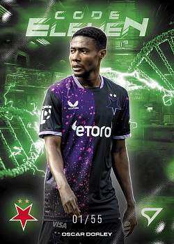 Oscar Dorley Slavia Praha SportZoo Chance Liga 2025/26 2. serie Code Eleven /55 #CE-02