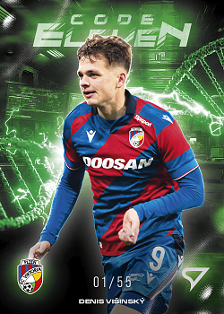 Denis Visinsky Viktoria Plzen SportZoo Chance Liga 2025/26 2. serie Code Eleven /55 #CE-06