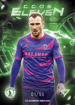 Vladimir Zeman Bohemians Praha SportZoo Chance Liga 2025/26 2. serie Code Eleven /55 #CE-21