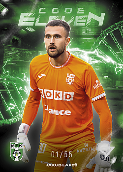 Jakub Lapes Karvina SportZoo Chance Liga 2025/26 2. serie Code Eleven /55 #CE-24