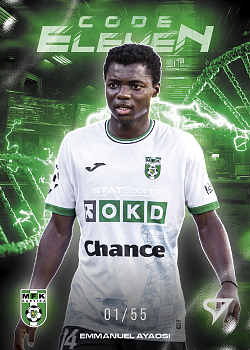 Emmanuel Ayaosi Karvina SportZoo Chance Liga 2025/26 2. serie Code Eleven /55 #CE-25
