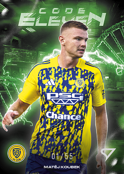 Matej Koubek Zlin SportZoo Chance Liga 2025/26 2. serie Code Eleven /55 #CE-36