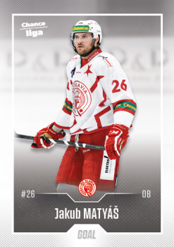 Jakub Matyas Slavia Chance liga 2022/23 2. serie GOAL Cards #304