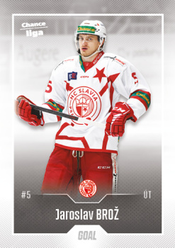 Jaroslav Broz Slavia Chance liga 2022/23 2. serie GOAL Cards #308