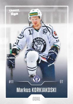 Markus Korkiakoski Kolin Chance liga 2022/23 2. serie GOAL Cards #320