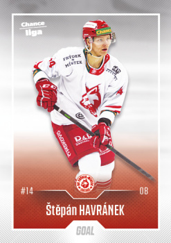 Stepan Havranek Frydek Mistek Chance liga 2022/23 2. serie GOAL Cards #331