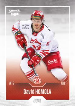 David Homola Frydek Mistek Chance liga 2022/23 2. serie GOAL Cards #332