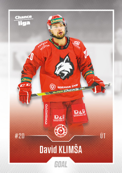 David Klimsa Frydek Mistek Chance liga 2022/23 2. serie GOAL Cards #338