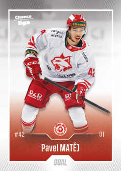Pavel Matej Frydek Mistek Chance liga 2022/23 2. serie GOAL Cards #341