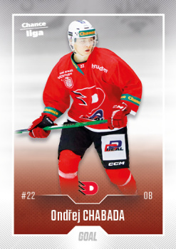 Ondrej Chabada Pardubice B Chance liga 2022/23 2. serie GOAL Cards #345