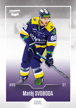 Matej Svoboda Sumperk Chance liga 2022/23 2. serie GOAL Cards #383