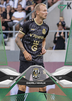 Ondrej Mihalik Hradec Kralove SportZoo Chance Liga 2025/26 1. serie Green #80