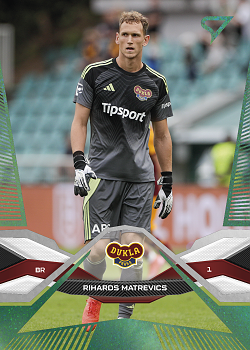 Rihards Matrevics Dukla Praha SportZoo Chance Liga 2025/26 1. serie Green #157