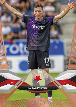 Lukas Provod Slavia Praha SportZoo Chance Liga 2025/26 1. serie Copper /70 #8