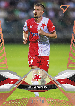 Michal Sadilek Slavia Praha SportZoo Chance Liga 2025/26 1. serie Copper /70 #9