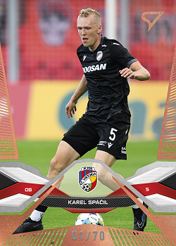 Karel Spacil Viktoria Plzen SportZoo Chance Liga 2025/26 1. serie Copper /70 #18