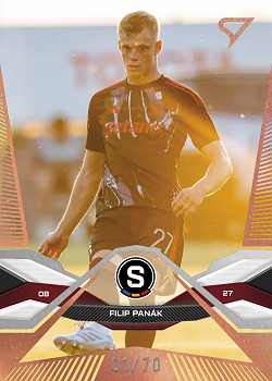 Filip Panak Sparta Praha SportZoo Chance Liga 2025/26 1. serie Copper /70 #40