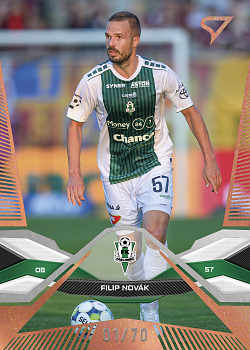 Filip Novak Jablonec SportZoo Chance Liga 2025/26 1. serie Copper /70 #52