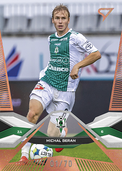 Michal Beran Jablonec SportZoo Chance Liga 2025/26 1. serie Copper /70 #54