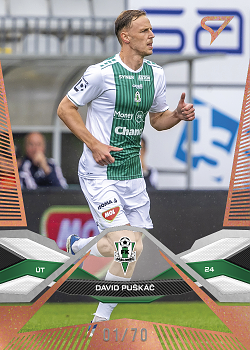 David Puskac Jablonec SportZoo Chance Liga 2025/26 1. serie Copper /70 #60