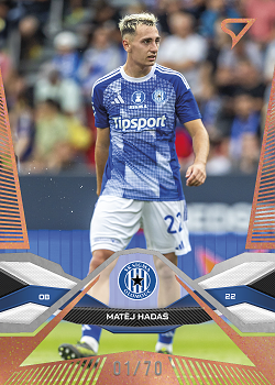 Matej Hadas Sigma Olomouc SportZoo Chance Liga 2025/26 1. serie Copper /70 #62