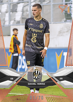 Daniel Horak Hradec Kralove SportZoo Chance Liga 2025/26 1. serie Copper /70 #75