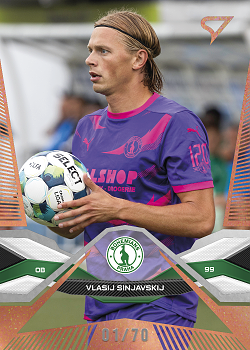 Vlasij Sinjavskij Bohemians Praha SportZoo Chance Liga 2025/26 1. serie Copper /70 #89