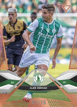 Ales Cermak Bohemians Praha SportZoo Chance Liga 2025/26 1. serie Copper /70 #90