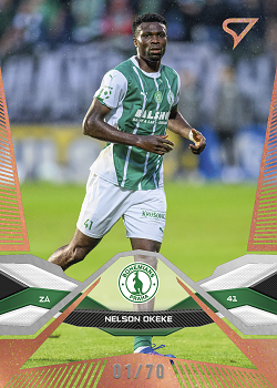 Nelson Okeke Bohemians Praha SportZoo Chance Liga 2025/26 1. serie Copper /70 #91